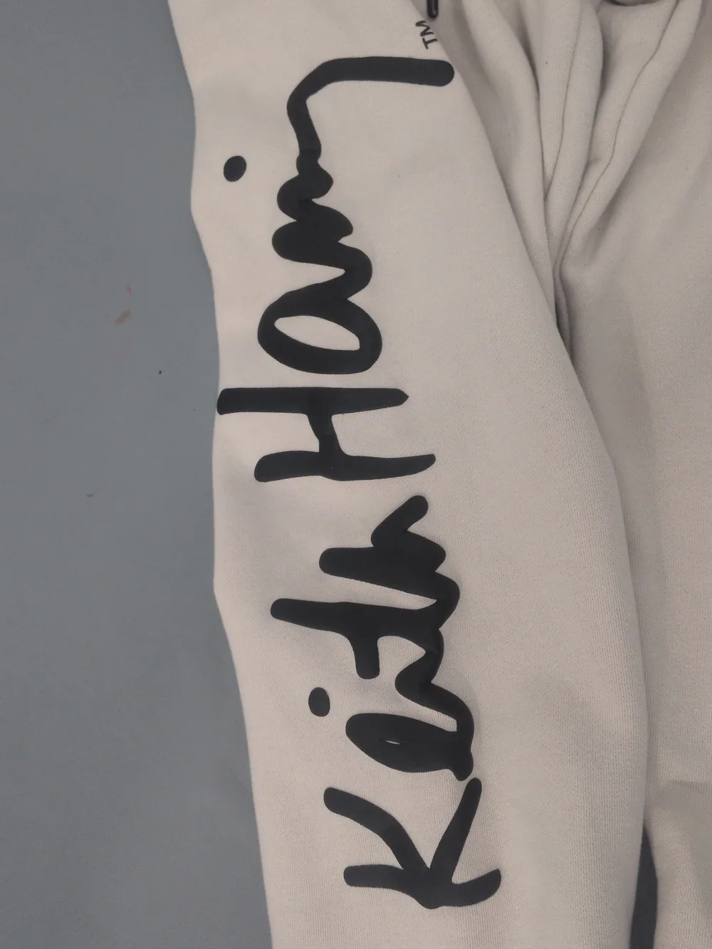 Keith Haring Cream Graphic Joggers with Red Heart